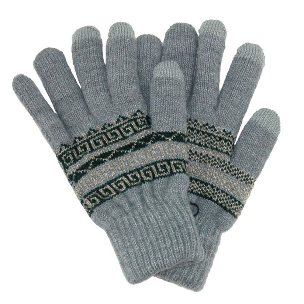 CTM Men's Fairisle Touchscreen  Gloves